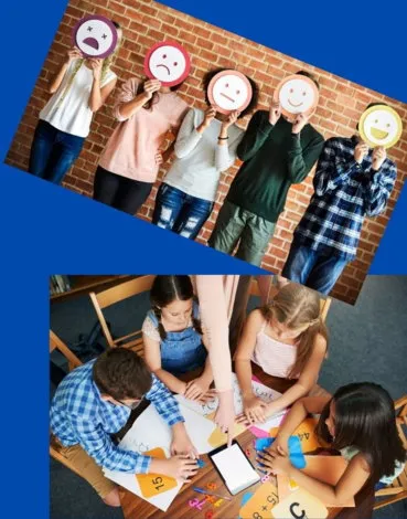 Afișul campaniei de educație emoțională pentru adolescenți
